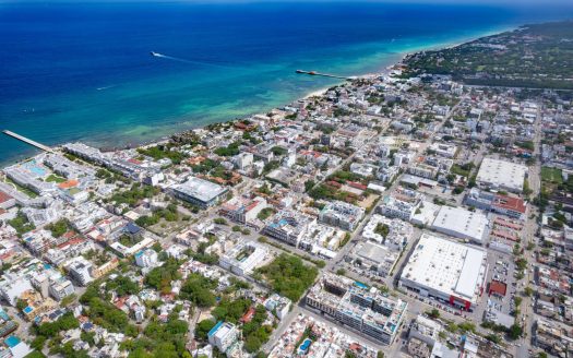 best condo investment downtown Playa del Carmen under 400k aerial view