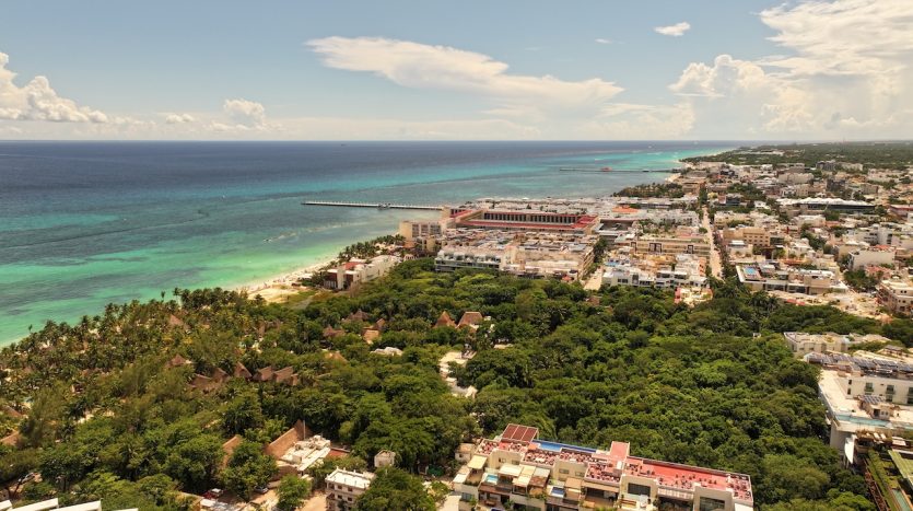 is playa del carmen still a good place to invest in real estate downtown aerial view