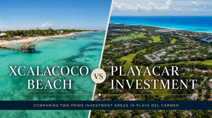 Xcalacoco Beach vs Playacar investment Playa del Carmen 2026